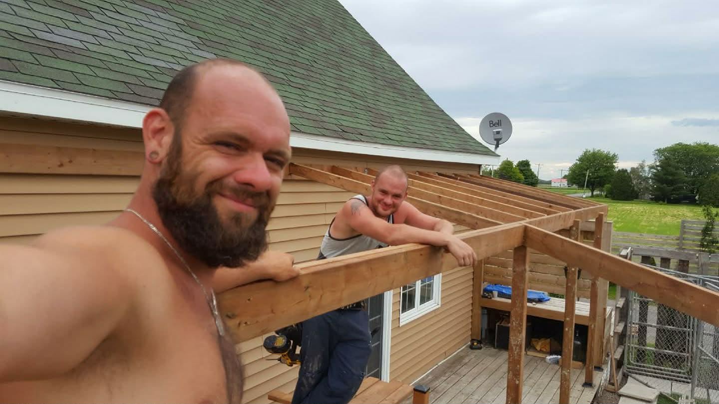 Ken et Steve Dupont sur un chantier