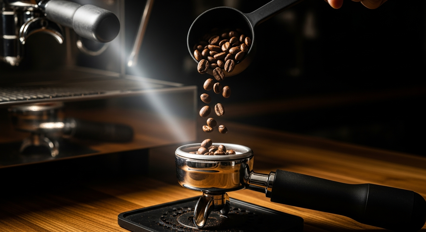 Premium specialty coffee beans being roasted