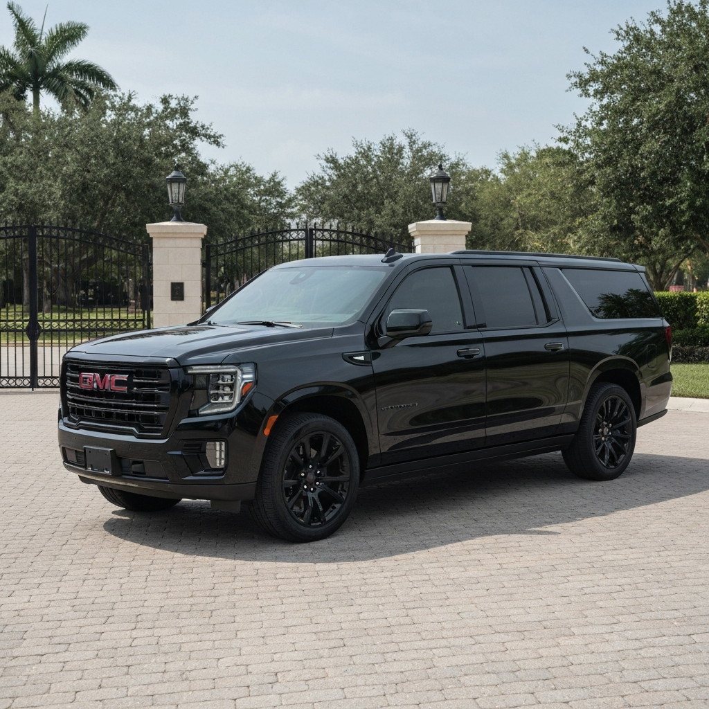 Black GMC Yukon Denali XL