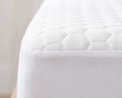 Close-up of the Helix GlacioTex cooling mattress protector