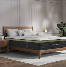 Helix Dawn Luxe mattress in a neutral bedroom
