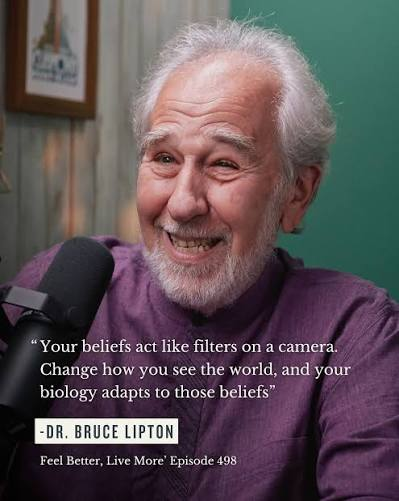 Bruce Lipton on stage with Shreans Daga