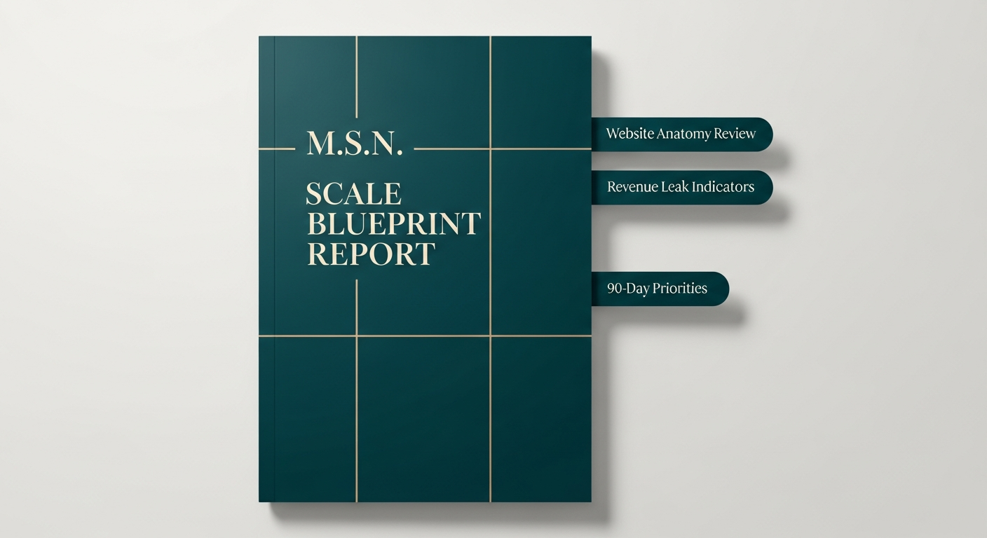 M.S.N. Scale Blueprint Report Mockup