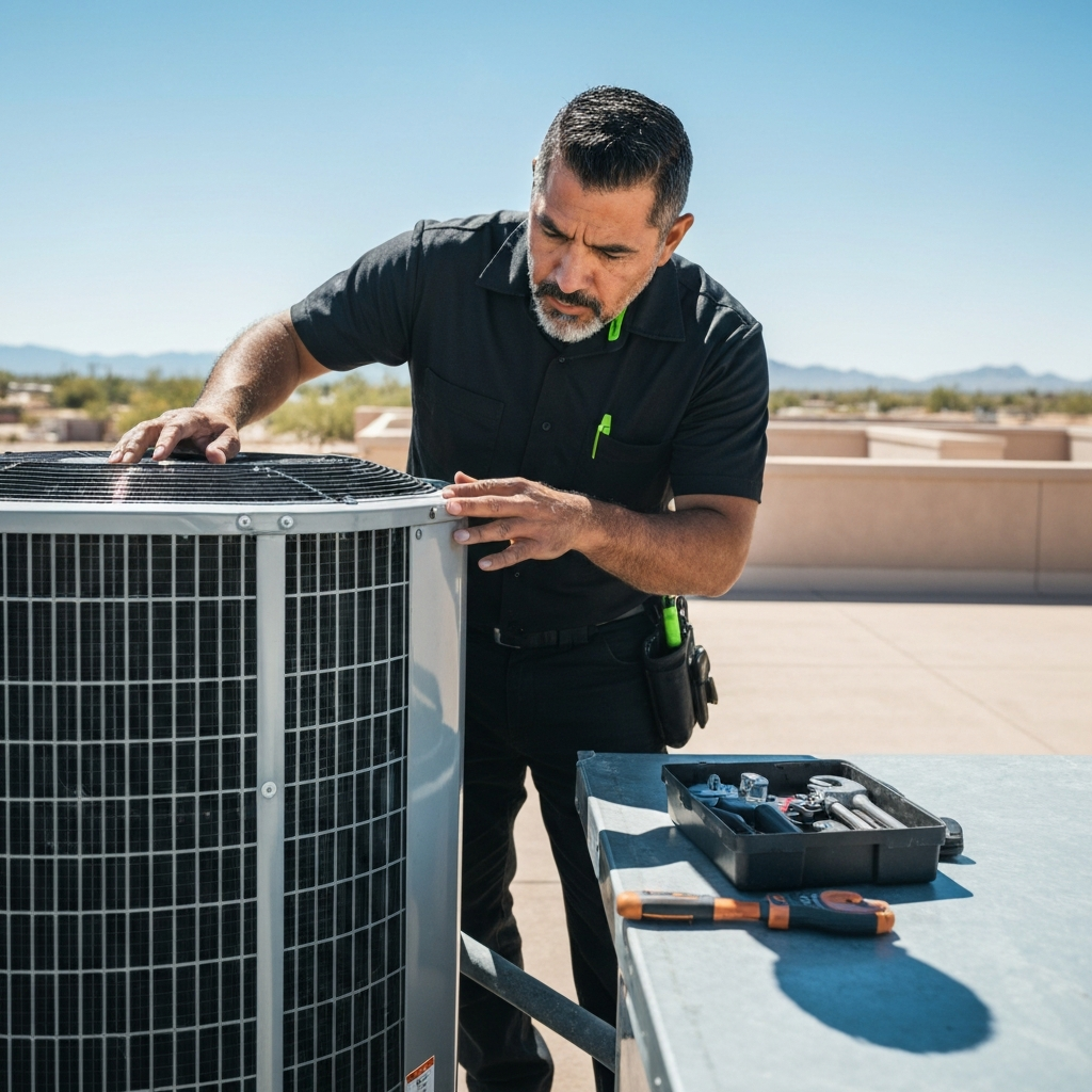 HVAC Technician working