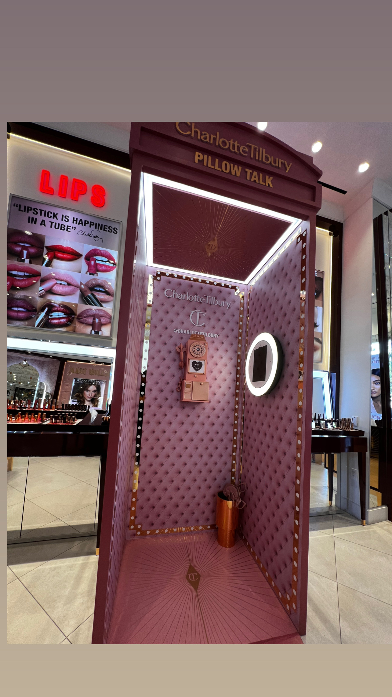 Charlotte Tilbury Booth Angled View