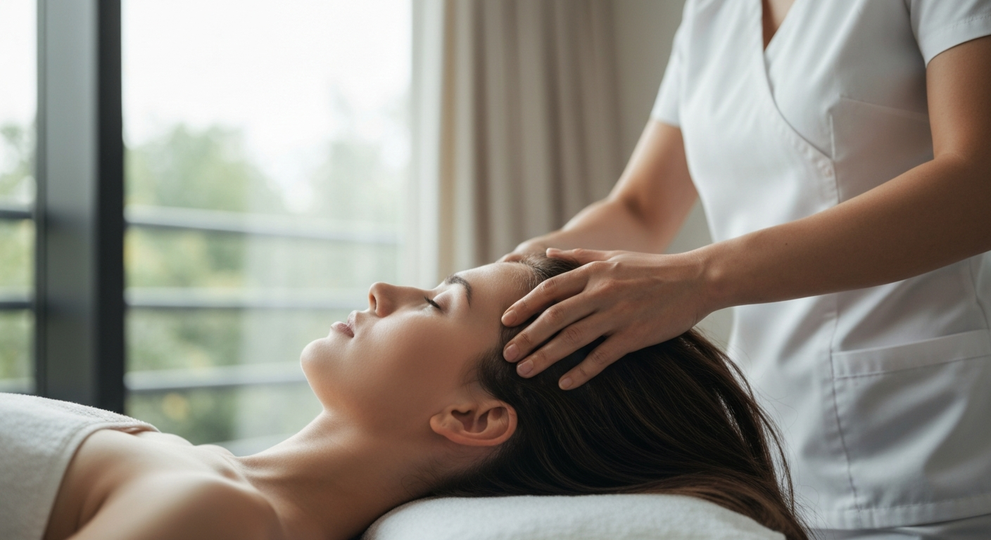 Head Treatment + Facial at Serenity Spa in Frisco
