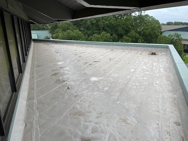 TPO Roofing installation on commercial building in Broussard, Louisiana