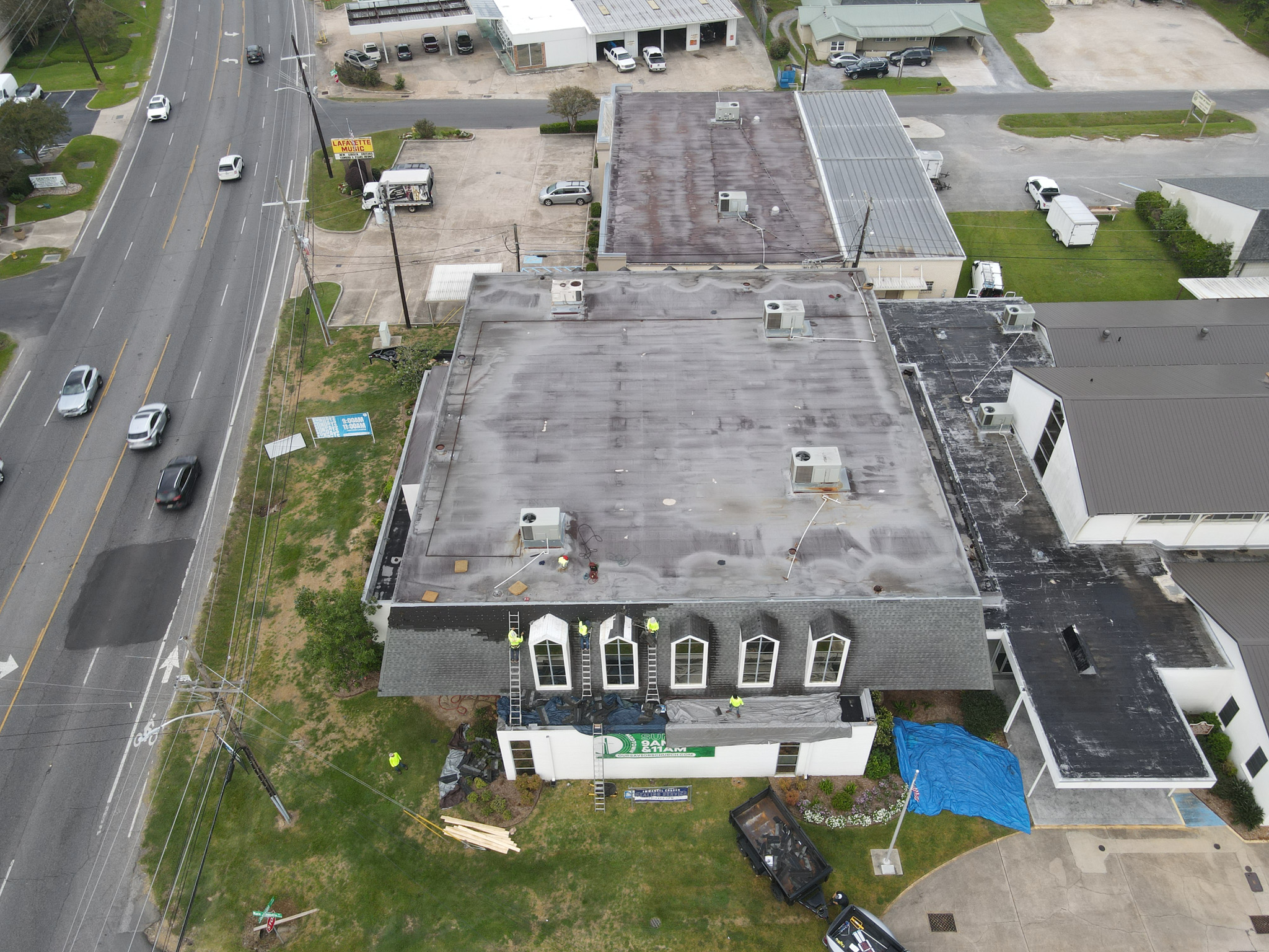 Commercial Roofing project in Abbeville, LA
