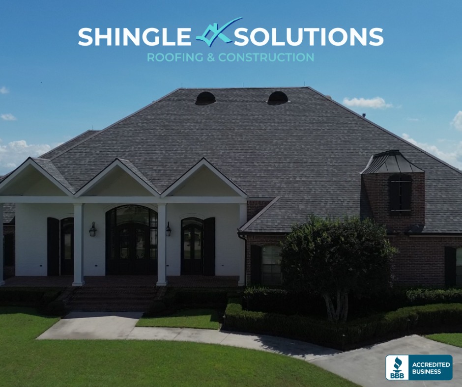 Large residential asphalt shingle roof replacement