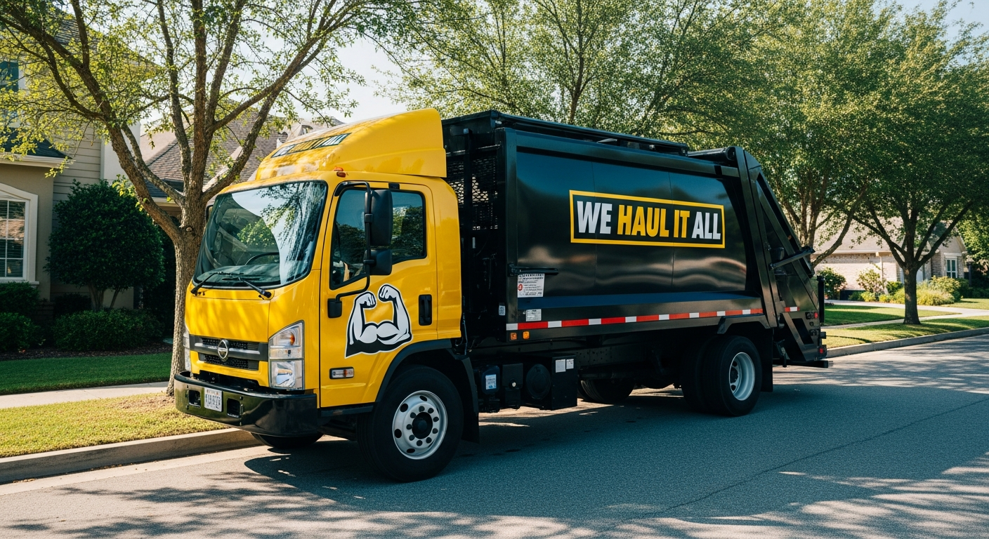 Junk removal truck