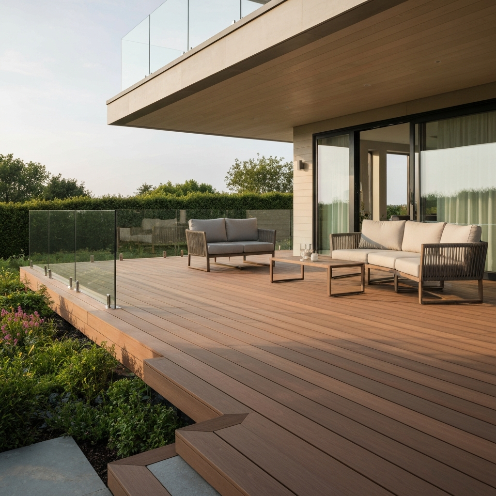 Beautiful custom outdoor deck construction in Surrey