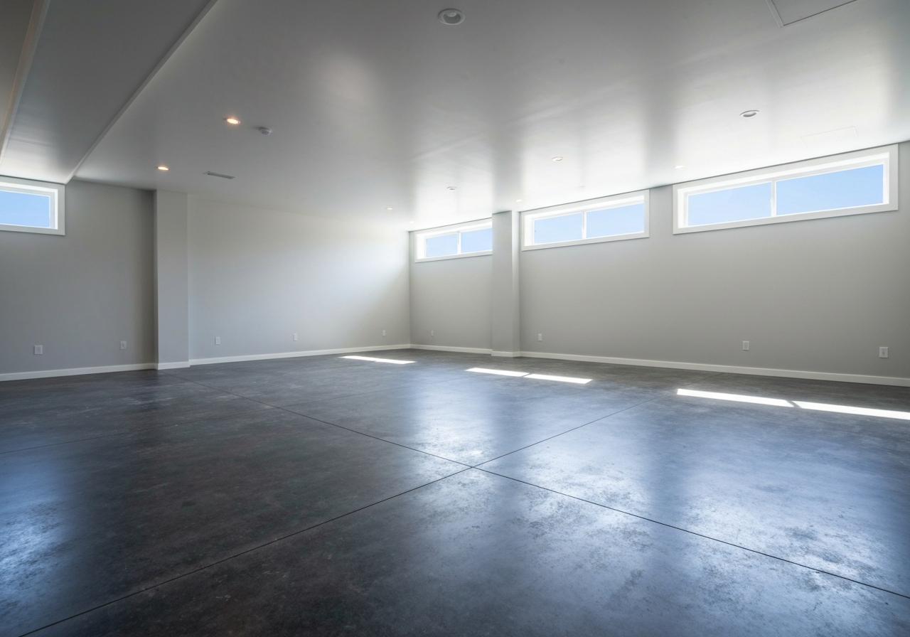 Spacious and organized garage after a complete cleanout service