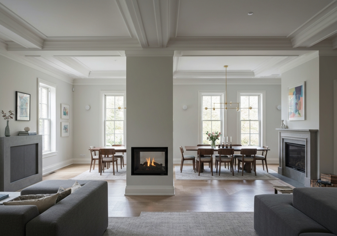 Stunning open-concept living space from a whole-home renovation