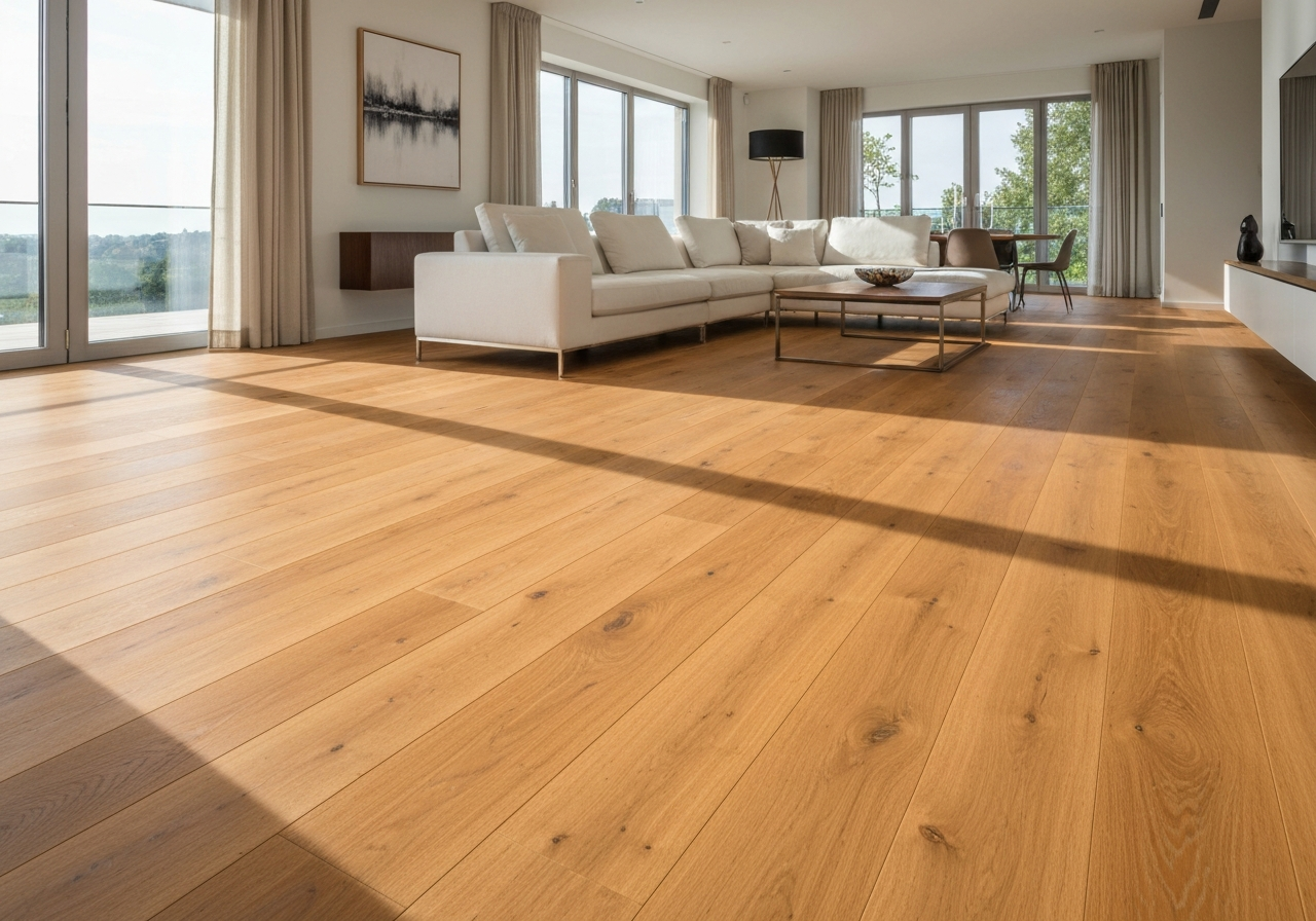 Beautiful hardwood flooring installation in a Surrey home