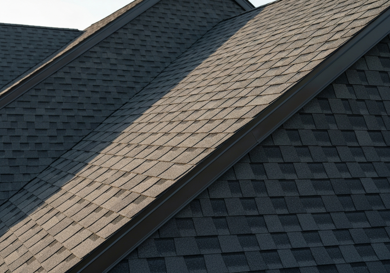 High-quality architectural shingles roofing installation