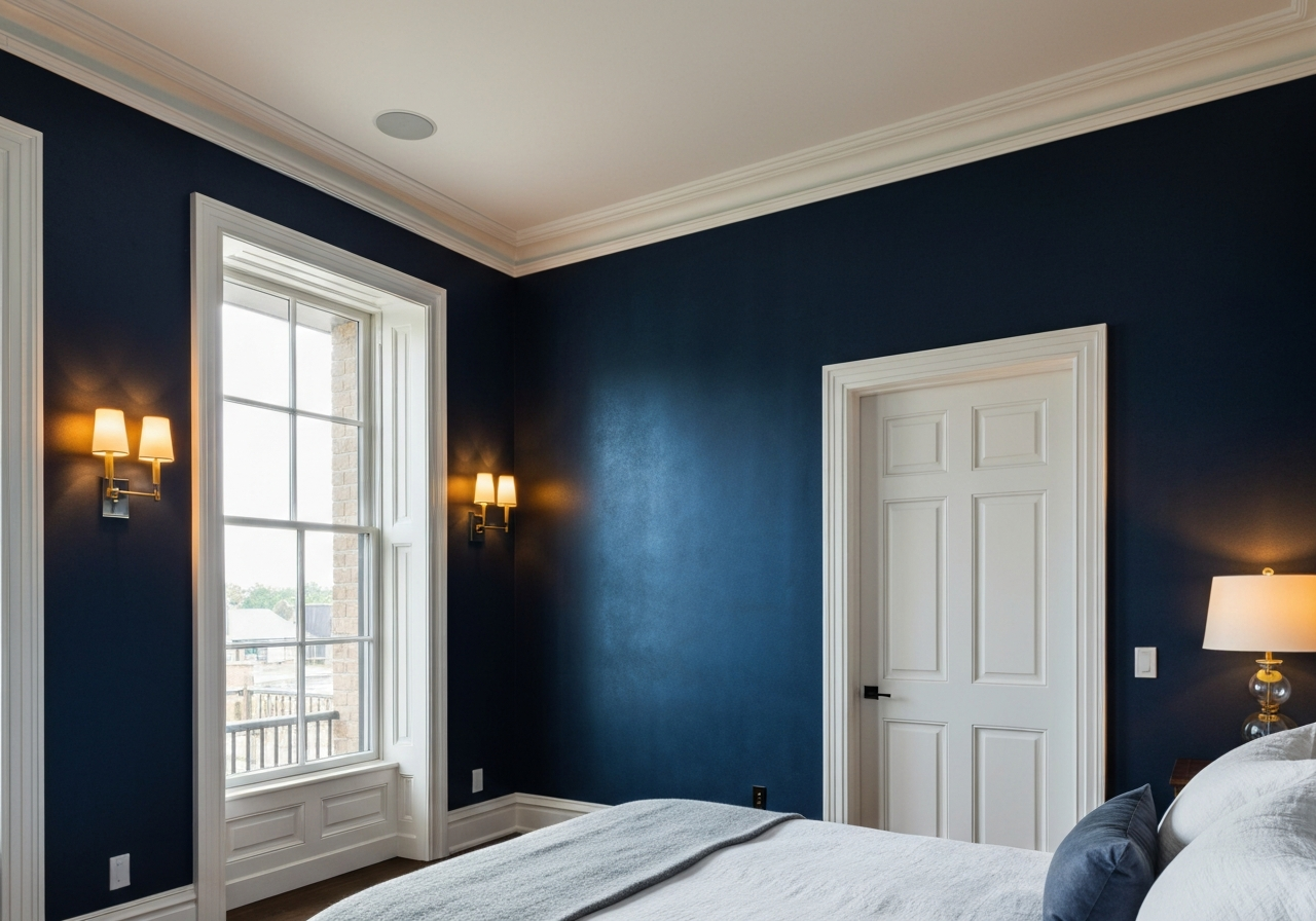 Freshly painted bright living room interior in Surrey