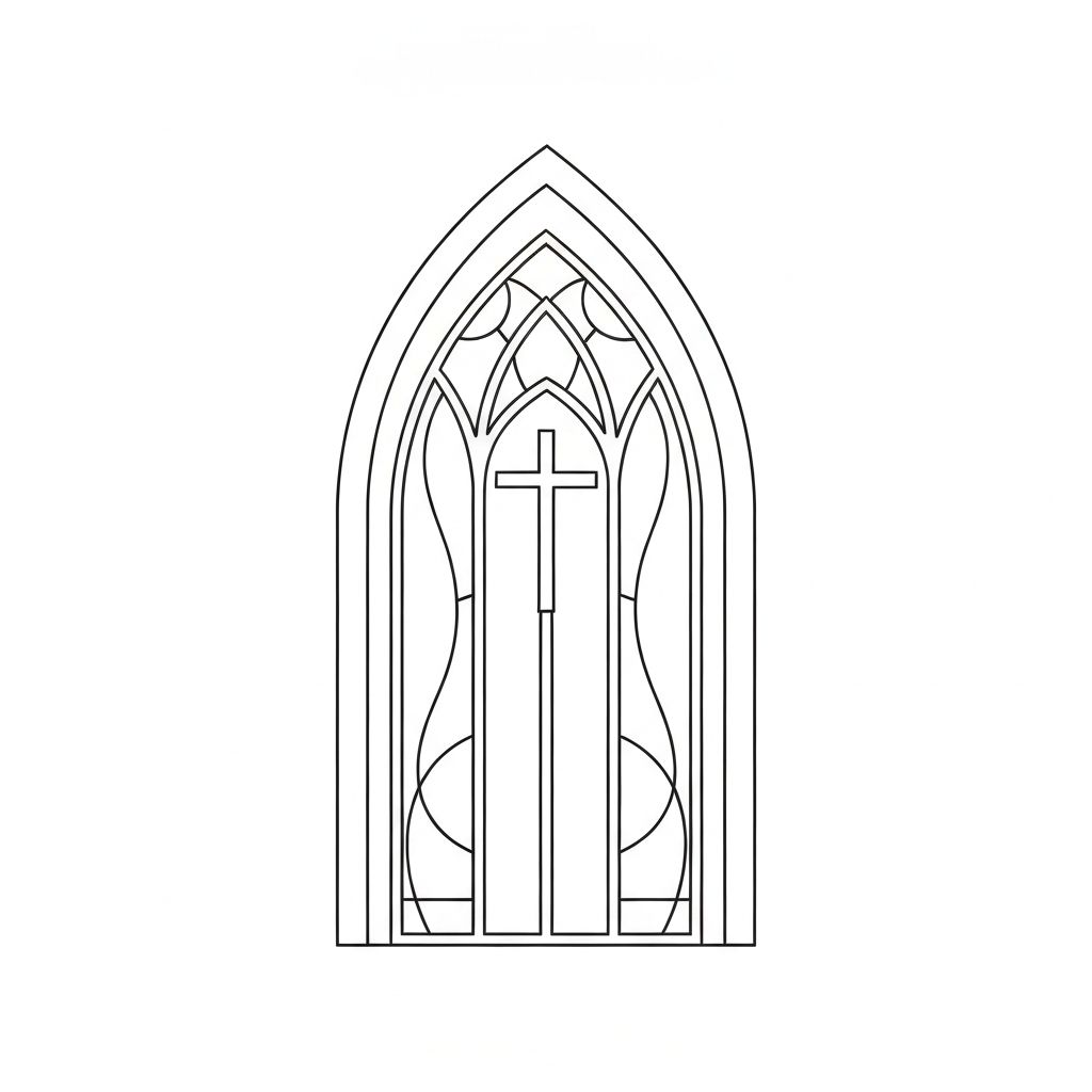 Stained Glass Cross