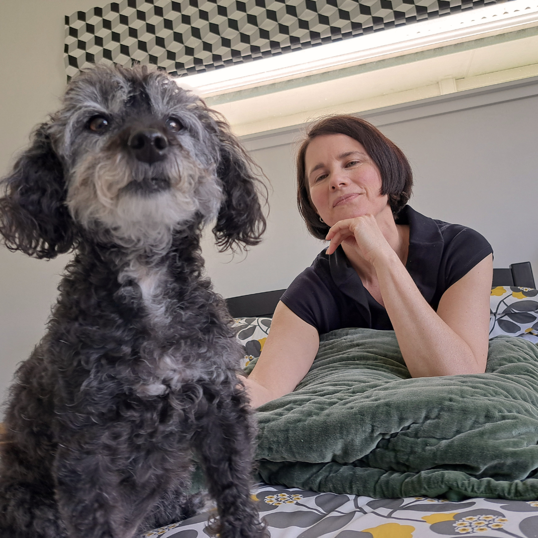 Michal and dog