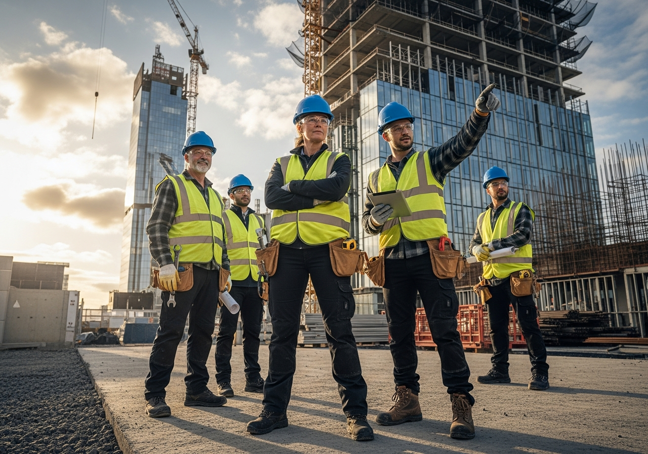 Team von K.W.O GmbH bei der Arbeit