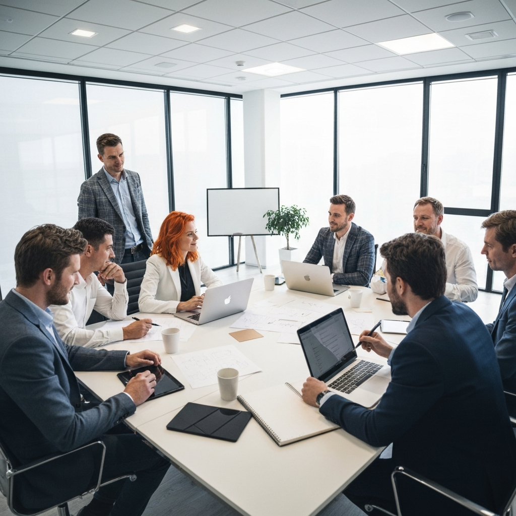Wenning Branding Team Collaboration in Board Room