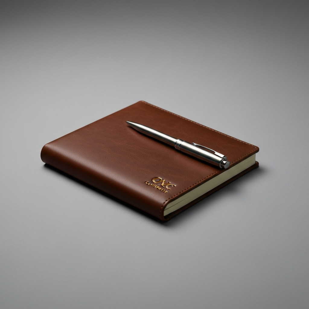 Branded Leather Notebook
