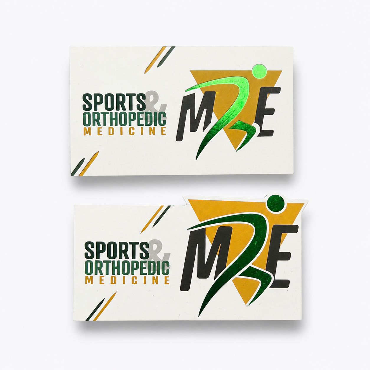 Modern Edge business card mockup