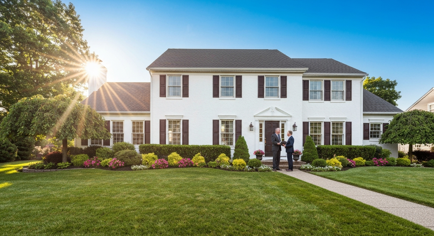 Attractive suburban house