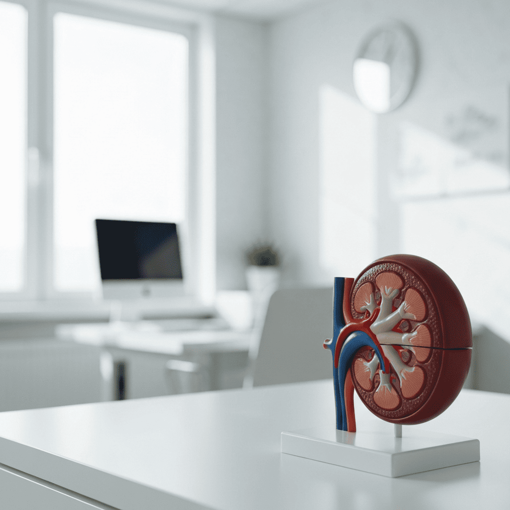 Anatomical kidney model in clinic