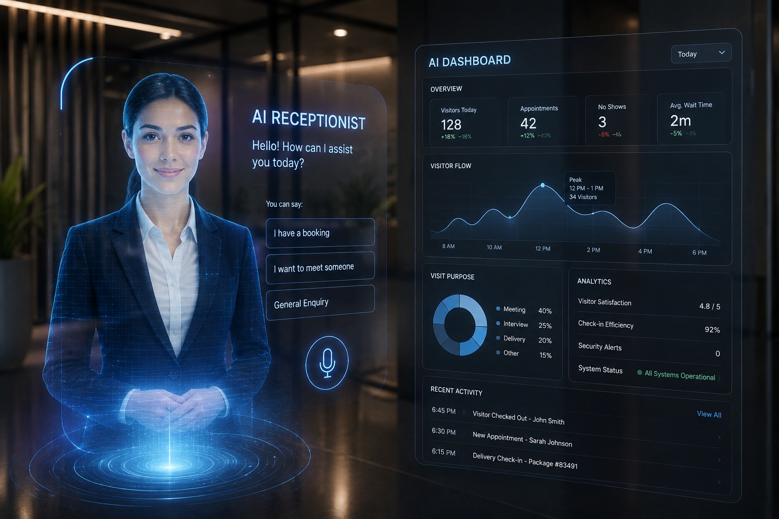 AI Receptionist Dashboard