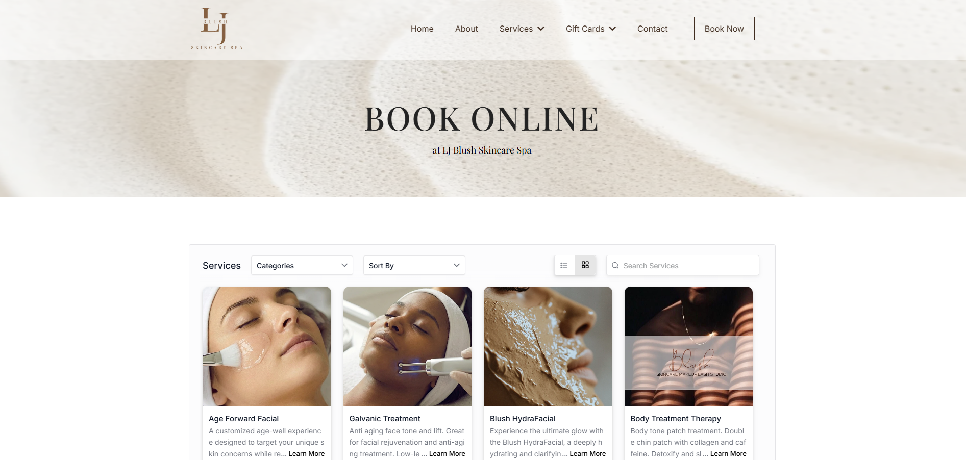 LJ Blush Skincare Spa