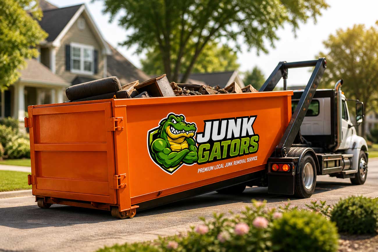 Junk Gators truck and crew