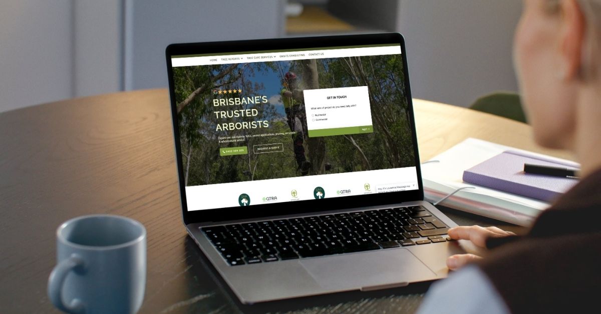 Barlau Tree Services & Consulting website redesign and local SEO by TradieTrackr