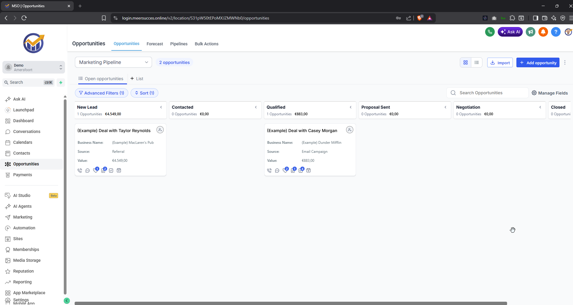 CRM Systeem