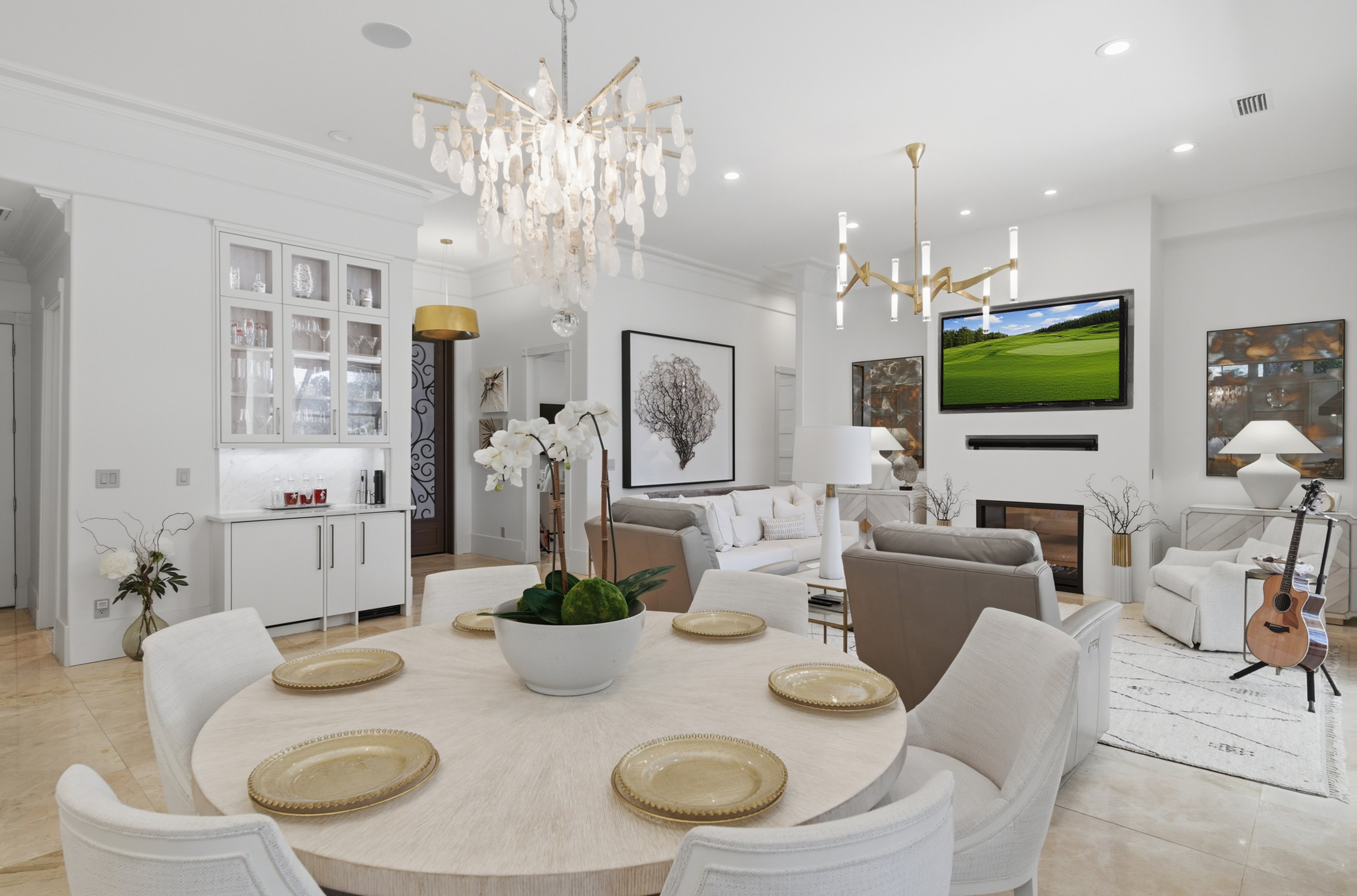 Dining and living area