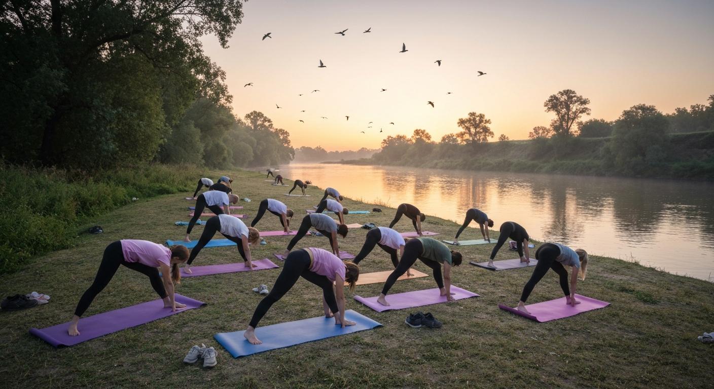 Sunrise Yoga at the Riverfront