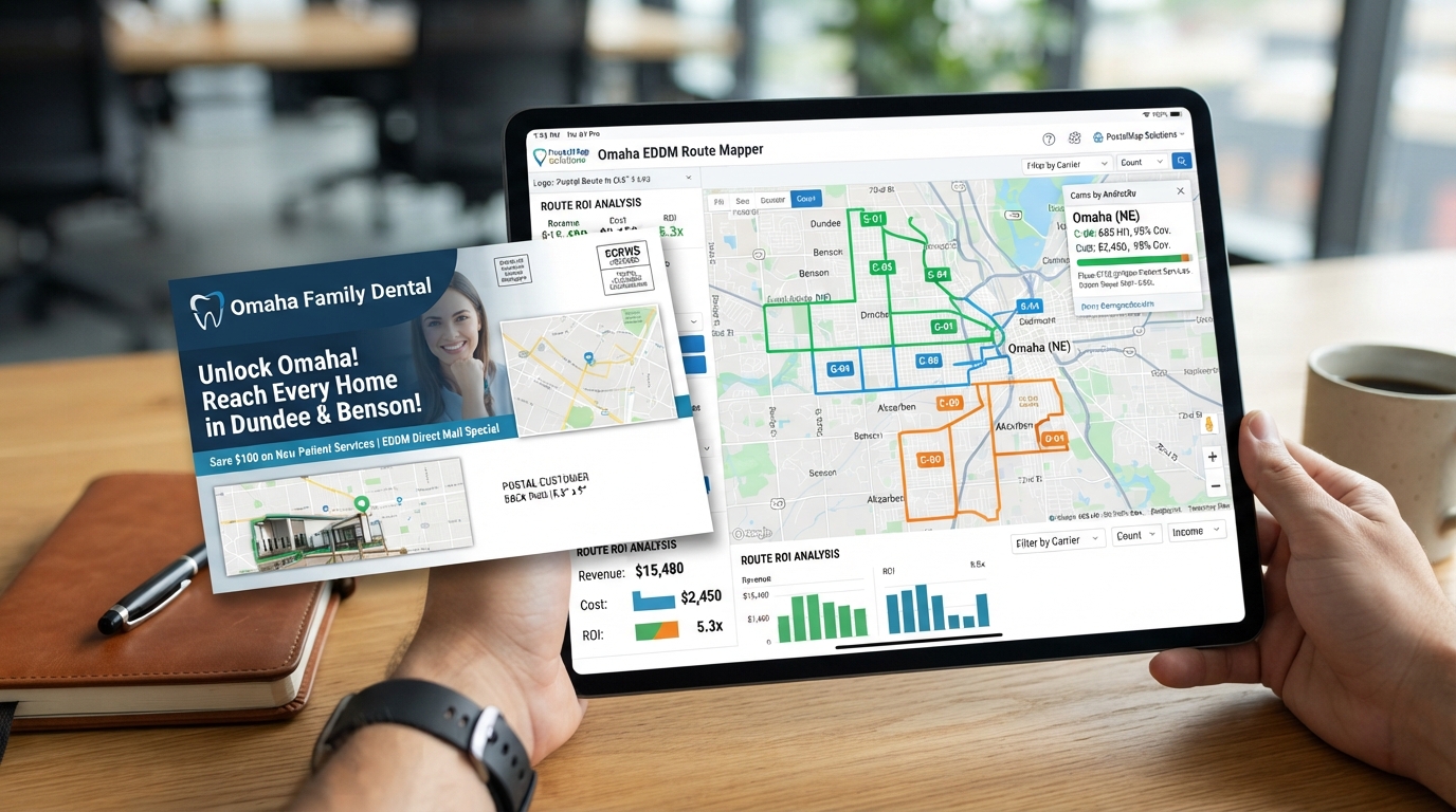 How to Map the Perfect EDDM Route for Maximum ROI in Omaha