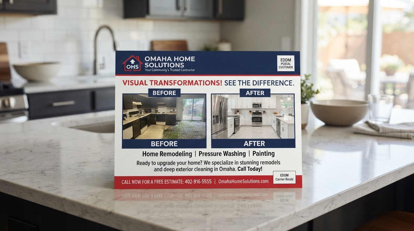 Using Before-and-After Images on Postcards to Boost Home Service Conversions in Omaha