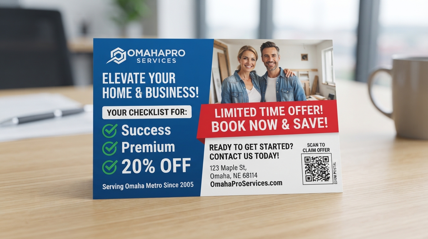 Incorporating QR Codes on Postcards for Instant Appointments in Omaha