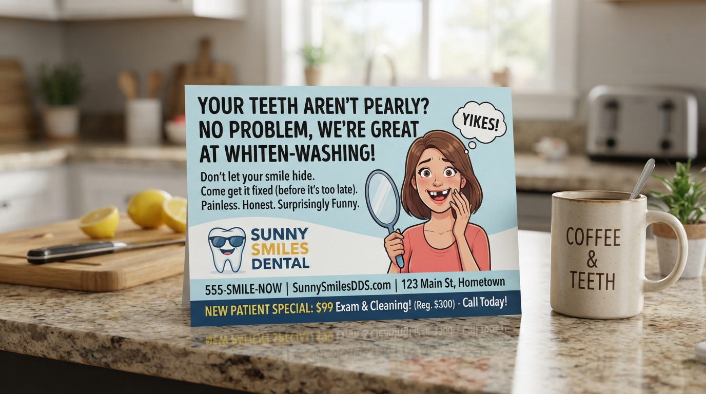 Using Humor on Postcards to Stand Out and Increase Response Rates in Omaha