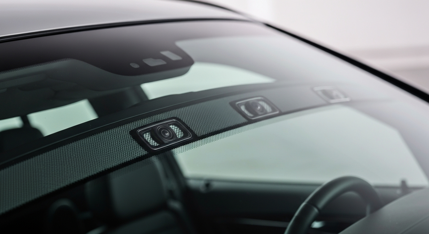 Professional ADAS camera calibration after windshield replacement