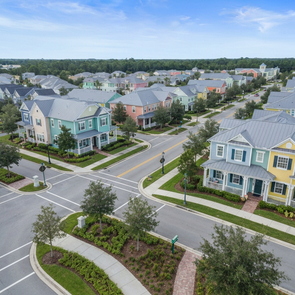 Celebration Central Florida neighborhood