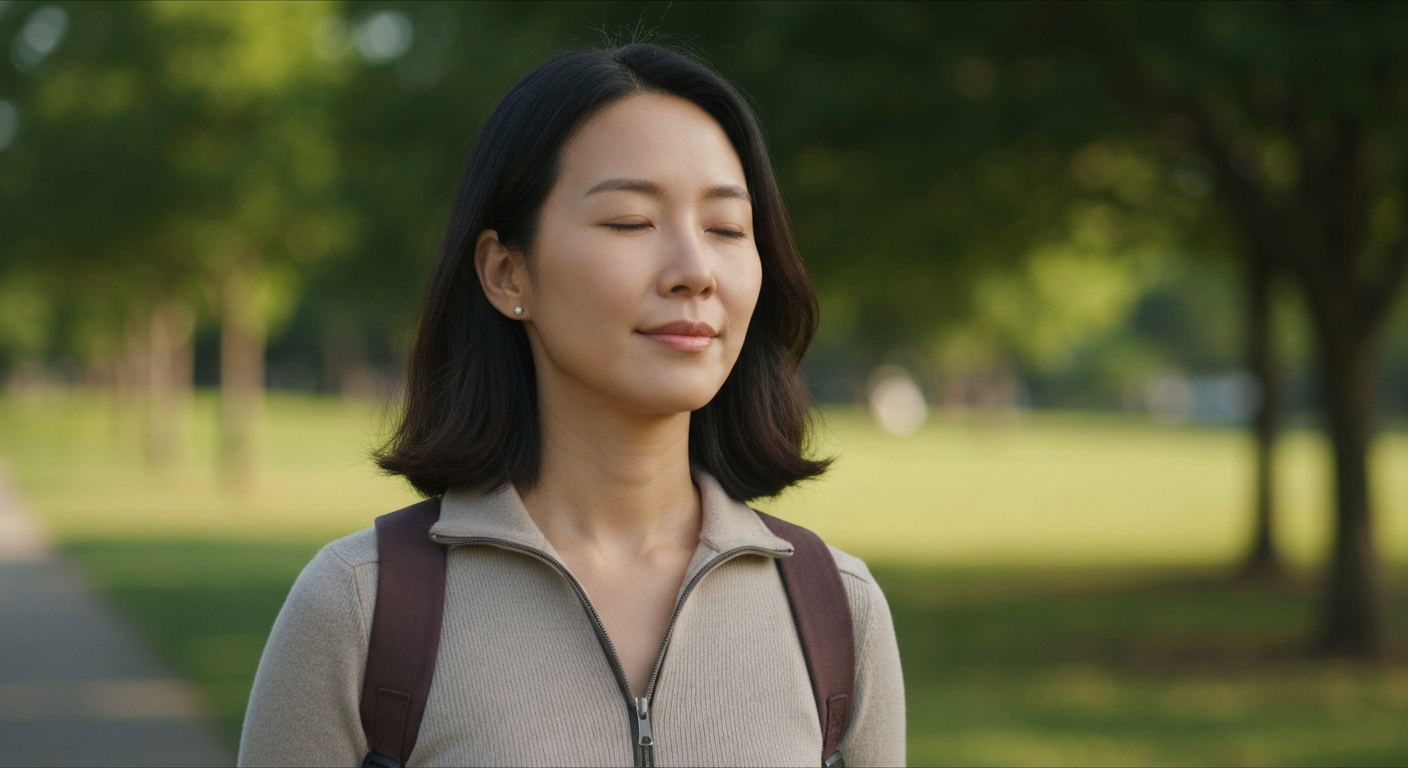 Parent feeling empowered and peaceful