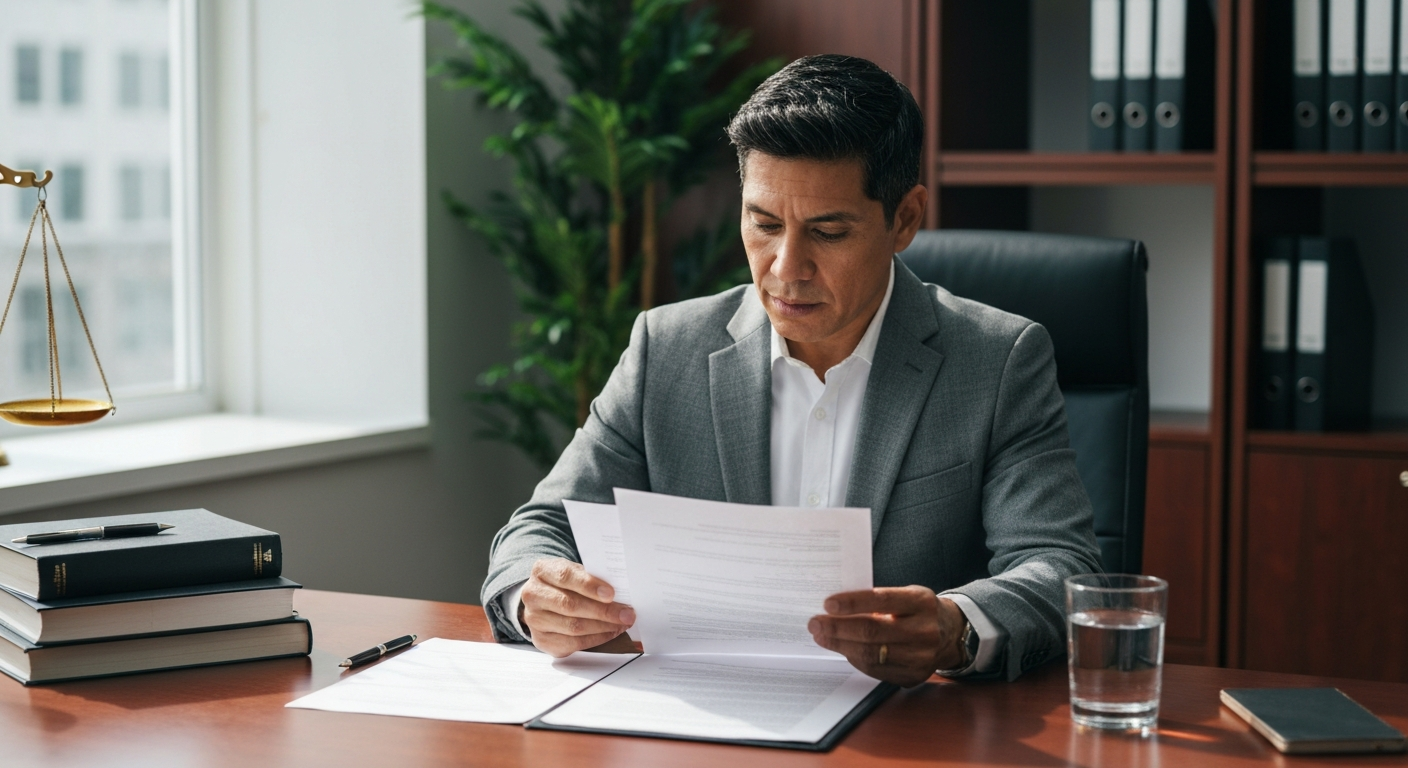 Parent preparing for court