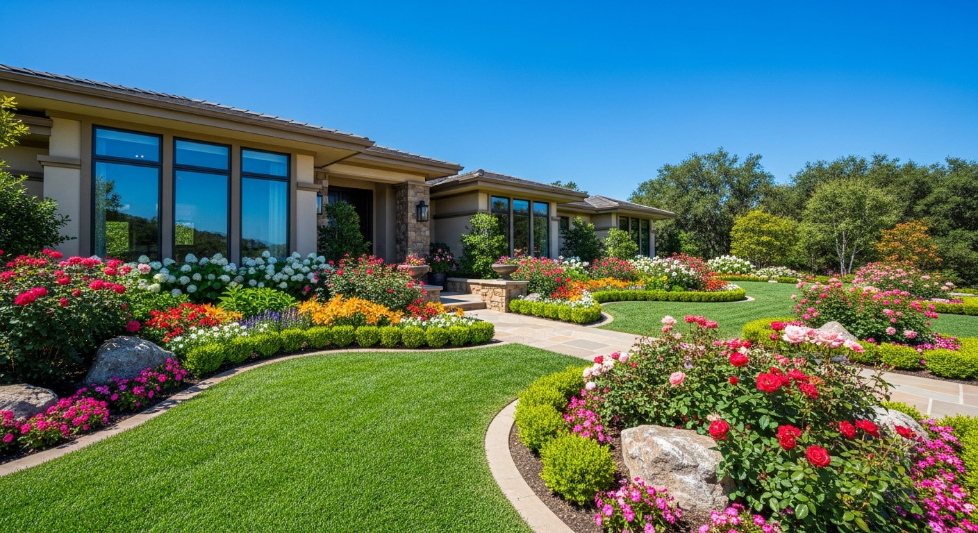 Beautifully landscaped home