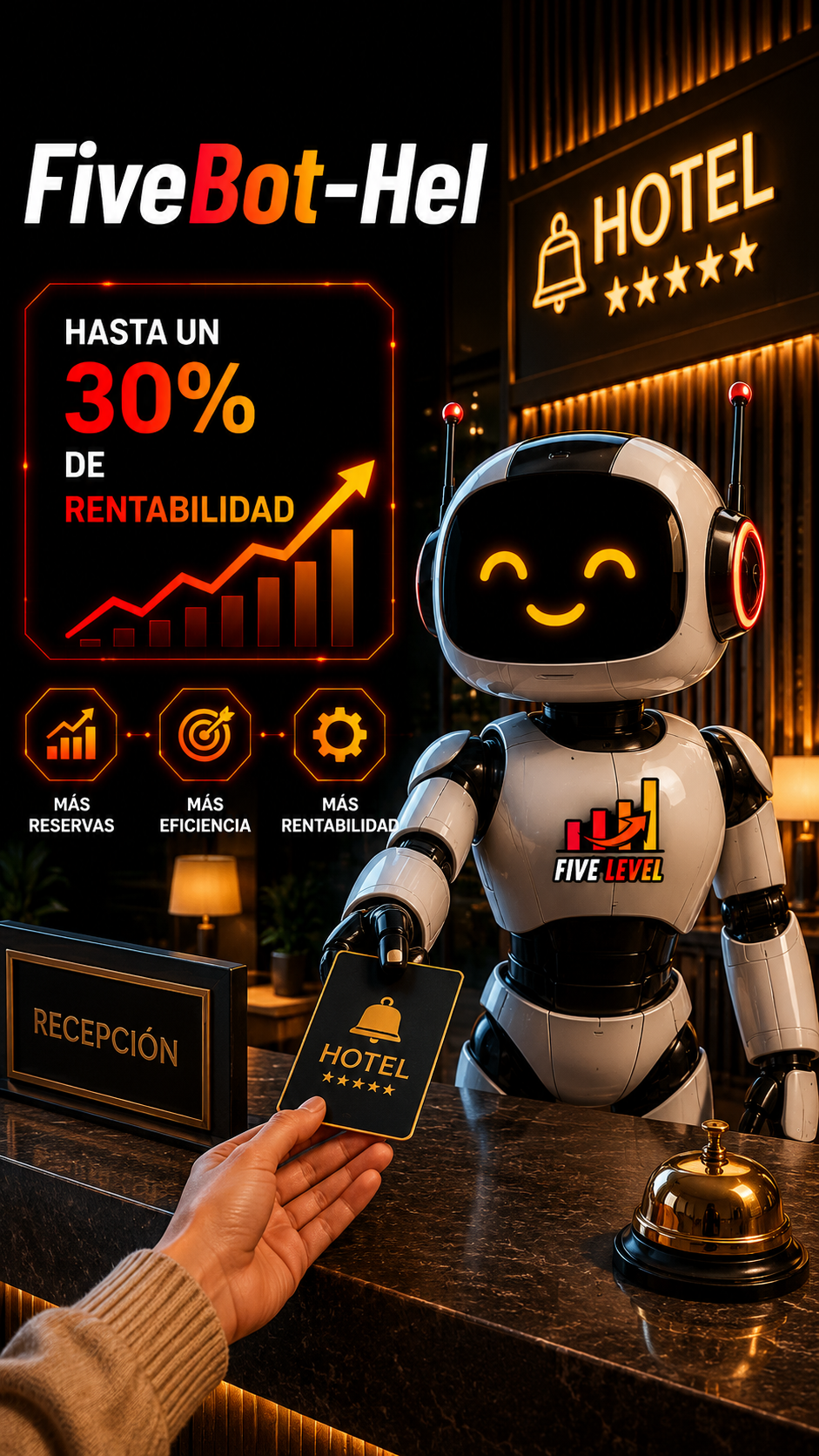 FiveBot-Hel Robot de Recepción Hotelera