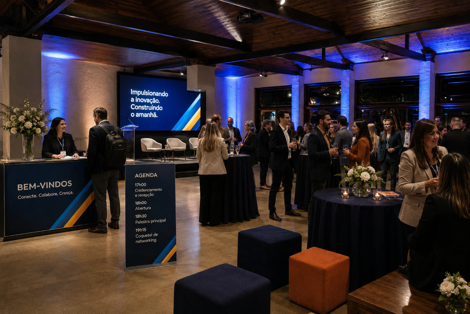 Salão de eventos corporativos e palestras na Dibasi