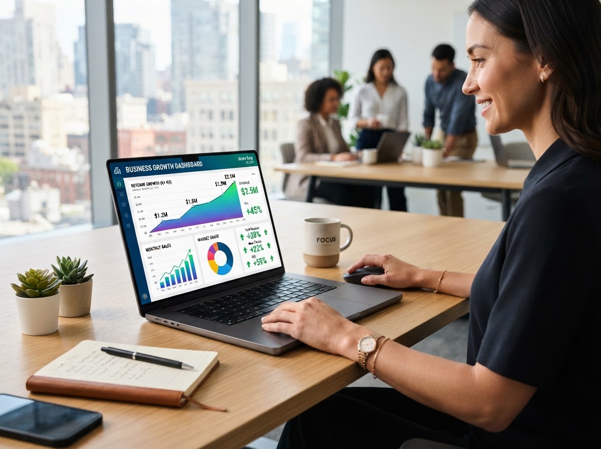 Dashboard de resultados y crecimiento de negocios locales con ClicViral