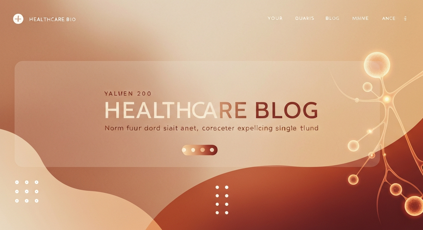Healthcare blog header