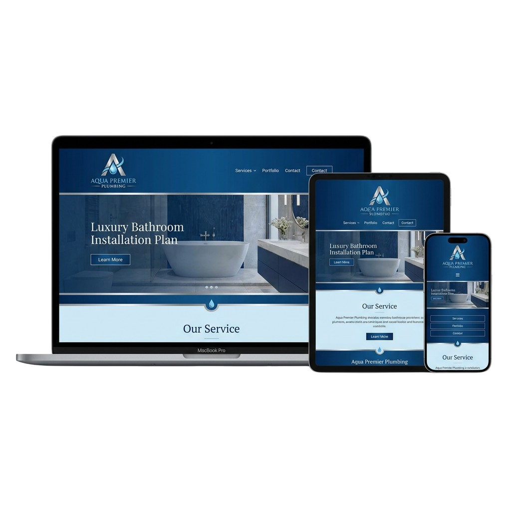 High converting website design for plumbing businesses