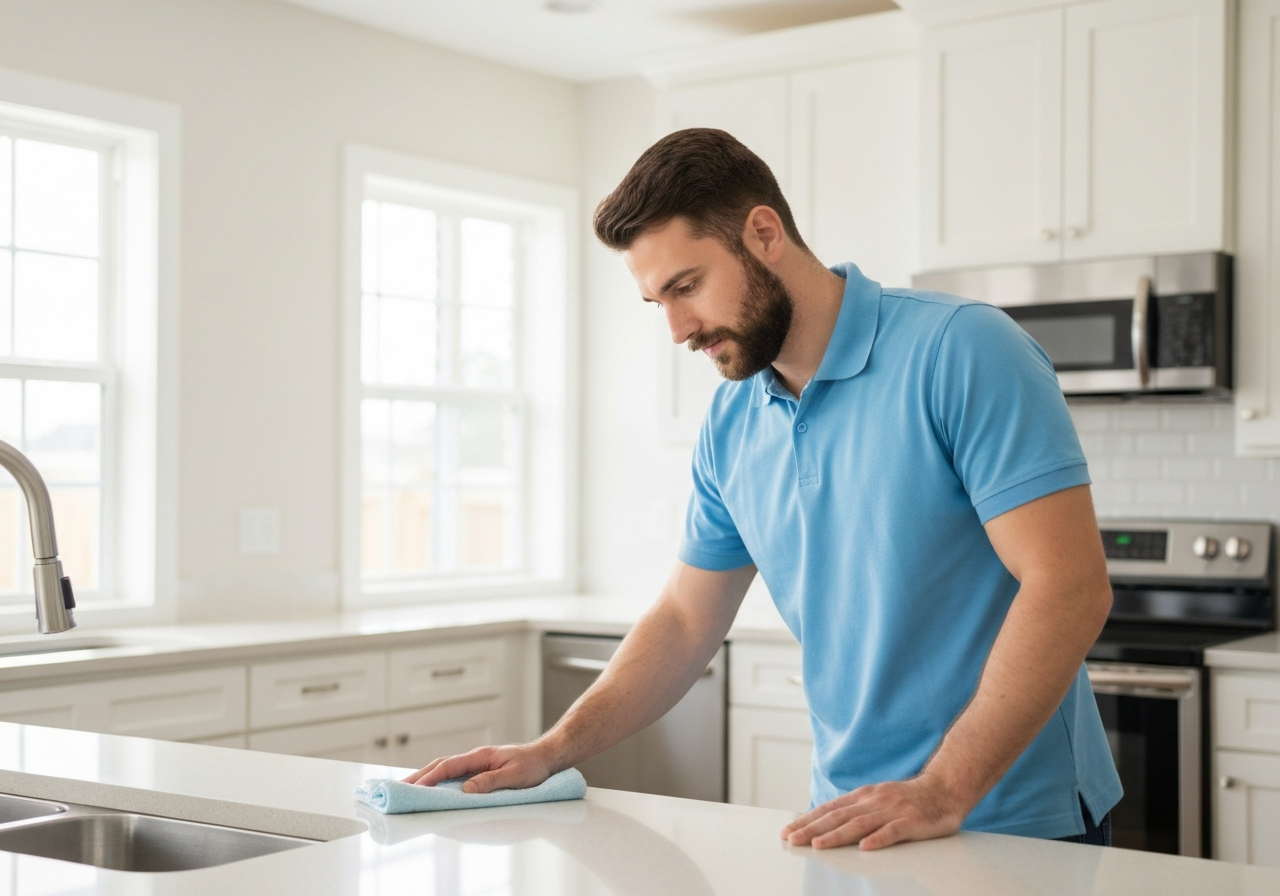 Our cleaning team at work in a Quad Cities home